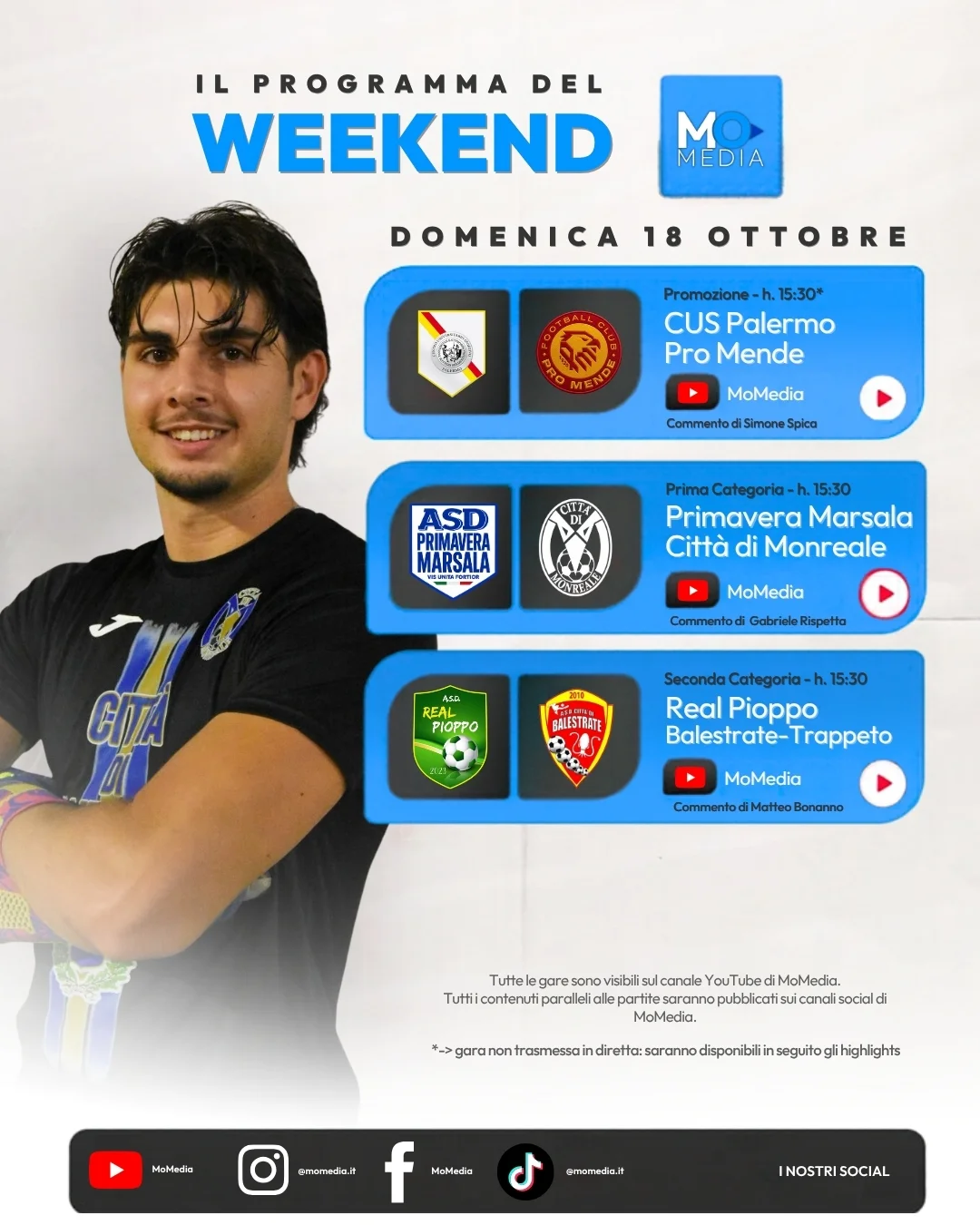 🔵🔴 𝗠𝗢𝗠𝗘𝗗𝗜𝗔 | 𝗜𝗟 𝗣𝗥𝗢𝗚𝗥𝗔𝗠𝗠𝗔 𝗗𝗘𝗟 𝗪𝗘𝗘𝗞𝗘𝗡𝗗 🎥⚽